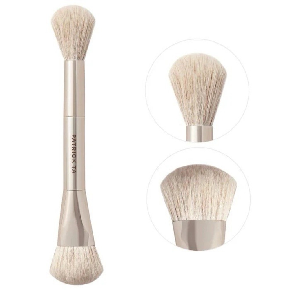 PATRICK TA Dual Ended Precision Blush Brush New in Box Makeup Brush